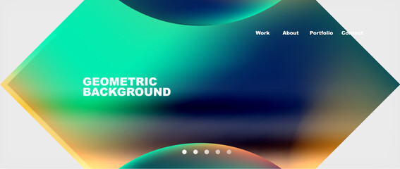 Minimal geometric web site page template design. Vector Illustration For Wallpaper, Banner, Background, Card, Book Illustration, landing page