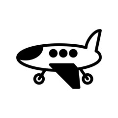 Plane icon vector or logo illustration style