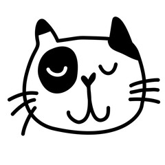 Illustration cat icon sign images vector 