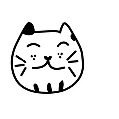 Illustration cat icon sign images vector 