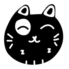 Illustration cat icon sign images vector 