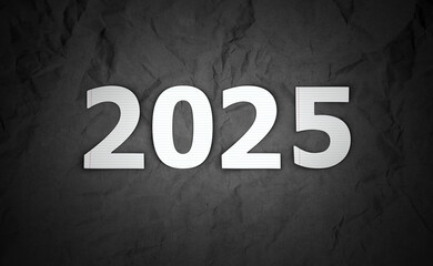 New Year 2025 Creative Design Concept - 3D Rendered Image	
