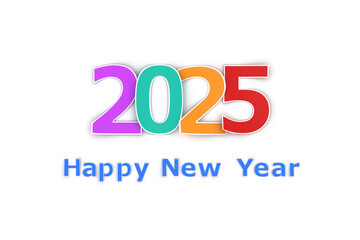 New Year 2025 Creative Design Concept - 3D Rendered Image	
