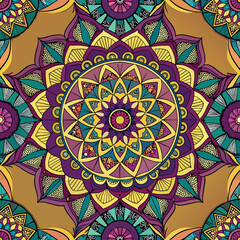 Colorful mandala design