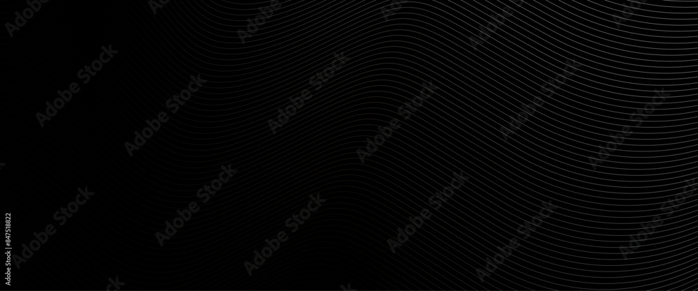 Poster vector abstract black stripes line pattern of lines wave wavy pattern stylish line design.