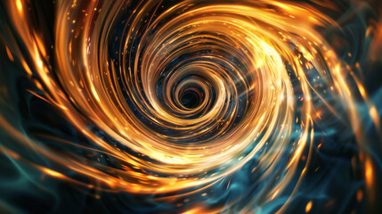 A swirling vortex of energy