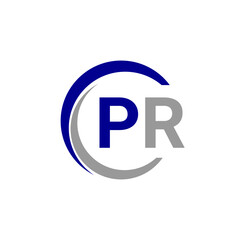 Alphabet letters Initials Monogram logo PR, INITIAL Letter PR logo design, template vector illustration. PR Initial Letter Logo design vector template, Graphic Alphabet Symbol for Corporate Business.
