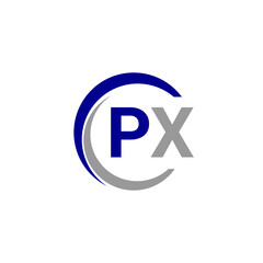Fototapeta premium Alphabet letters Initials Monogram logo PX, INITIAL Letter PX logo design, template vector illustration. PX Initial Letter Logo design vector template, Graphic Alphabet Symbol for Corporate Business. 