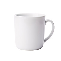 Simple White Ceramic Coffee Mug Transparent PNG
