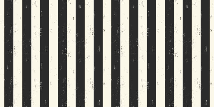 Distressed Stripes Pattern seamless background. Black and white thick stripes pattern with dirty texture. Pattern swatch is included.