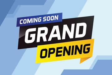 coming soon grand opening word concept vector illustration and 3d, web, mobile app, poster, banner, flyer, background, gift card, coupon, label, wallpaper

