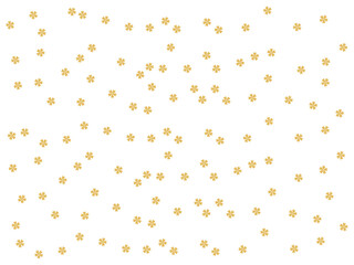 小桜　日本伝統柄　シームレスの和柄素材　カラー:金バージョン