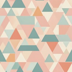 Abstract Geometric Pattern with Pastel Colors.