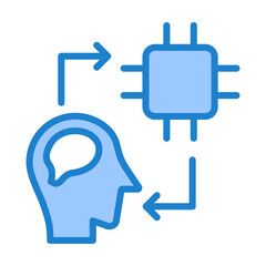 Fototapeta premium Brain Machine Interfaces Icon