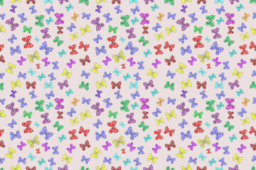 background with colorful elements. Flowers. Vintage. Flag style.