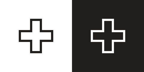 Obraz premium medical health icon sign vector