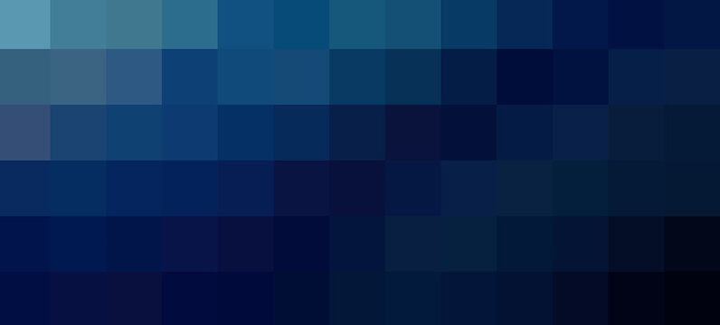 dark blue shades grid mosaic pattern pixelate color palette abstract monochrome background banner