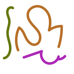 Abstract squiggly lines vectors