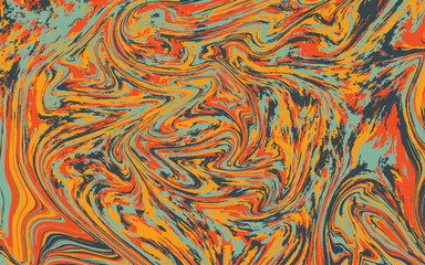 Colorful Seamless Acrylic Graphic Flow. Pastel Repeat Color Paint Backdrop. Multicolor Repeat Watercolor Vector Marble. Bright Seamless Aqua Graphic