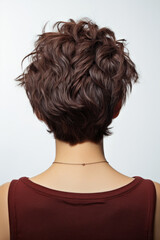 女, 女性, 髪型, 後頭部, 女性の後ろ姿, ヘアモデル, モデル, Woman, Female, Hairstyle, Back of head, Female back, Hair model, Model