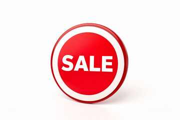 round badge with the inscription "SALE" on a white background