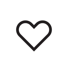 heart icon outline stroke vector eps