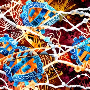DNA in Batik pattern 