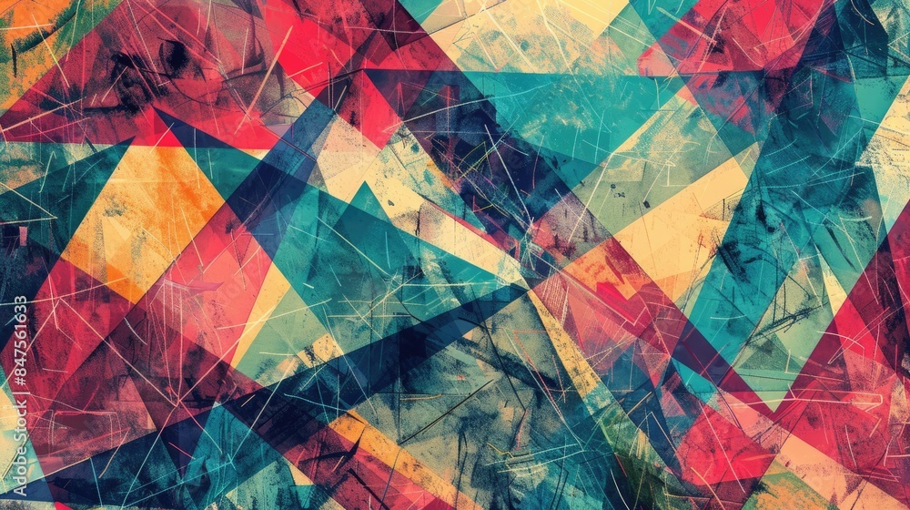 Poster abstract geometric pattern for artistic sketch background material