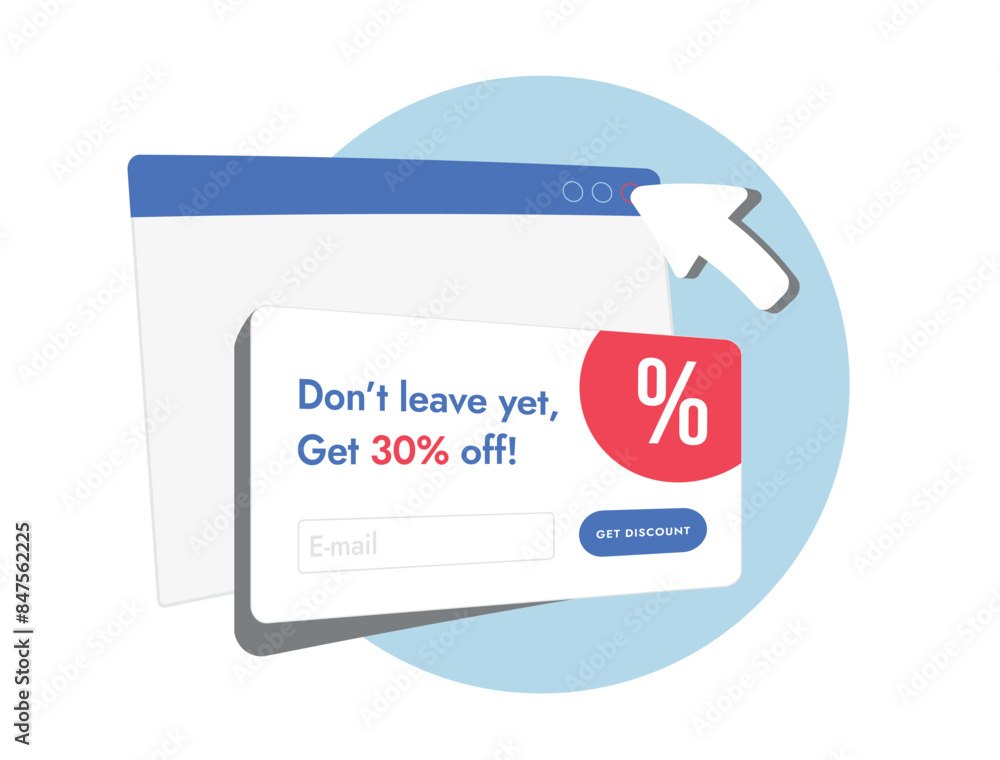 Poster exit intent popup - digital marketing strategy with intuitive design, lead capture forms, and advanc