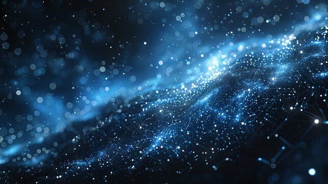 Universe background with galaxies, stars, and cosmic dust