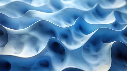 Obraz premium Abstract Blue Wavy Texture