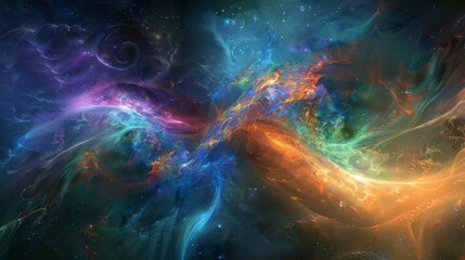 Eldritch cosmic realms abstract background