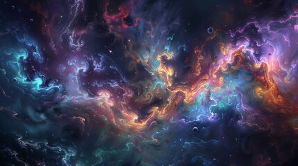 Eldritch cosmic realms abstract background