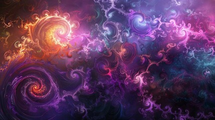 Fototapeta premium Eldritch cosmic realms abstract background