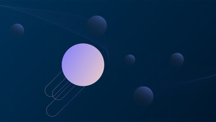 ABSTRACT SOFT BLUE GRADIENT TECH BACKGROUND SMOOTH COLORFUL DESIGN WITH GEOMETRIC SHAPES VECTOR TEMPLATE GOOD FOR MODERN WEBSITE, WALLPAPER, COVER DESIGN 