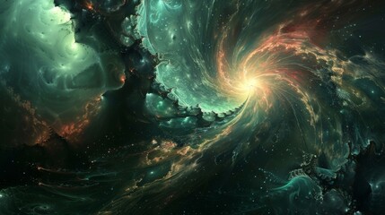 Eldritch cosmic realms abstract background
