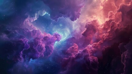 Fototapeta premium Ethereal cosmic clouds dreamscapes abstract background