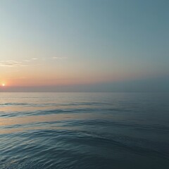 Obraz premium Calm Water at Sunset.