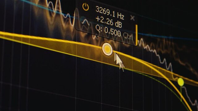 curves control point in color correction grading software for professional cinematic footage 