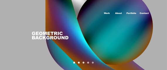 Dynamic flowing shapes concept design composition. Vector Illustration For Wallpaper, Banner, Background, Card, Book Illustration, landing page