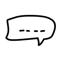 Chat Bubble Line Icon