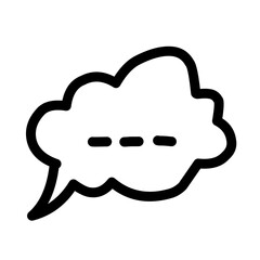 Chat Bubble Line Icon