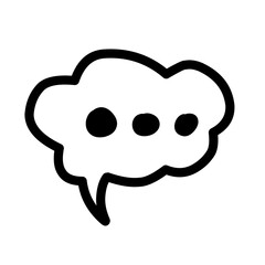 Obraz premium Chat Bubble Line Icon