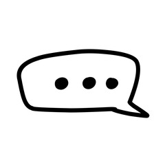 Chat Bubble Line Icon