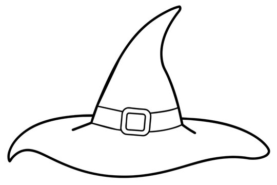 recommend clip art: Witch hat line art, Halloween icon