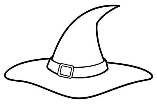 recommend clip art: Witch hat line art, Halloween icon