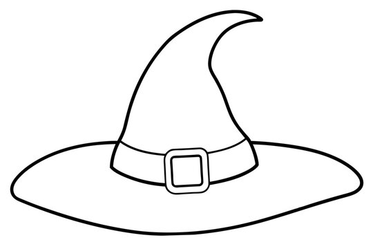 recommend clip art: Witch hat line art, Halloween icon
