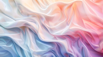 Obraz premium Soft pastel silk fabric undulation