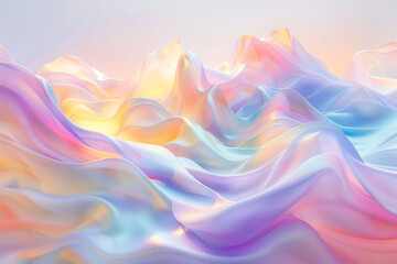 Obraz premium Abstract colorful wavy texture like satin fabric