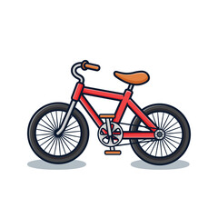 Fototapeta premium red cartoon bicycle illustration design